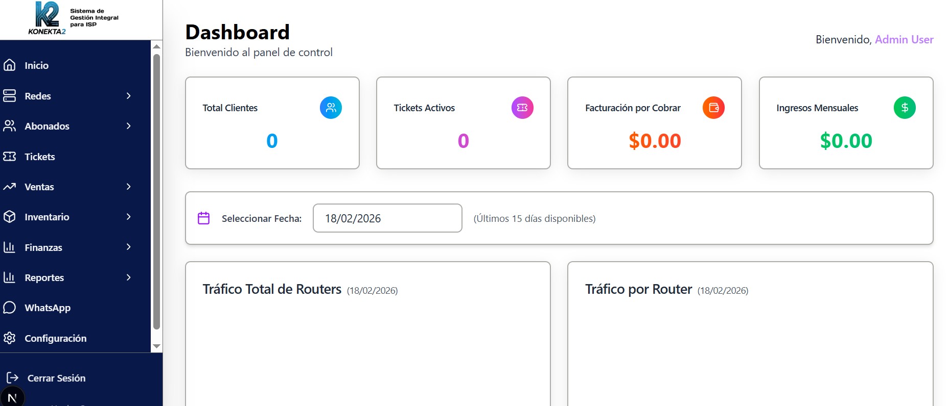 Dashboard Konekta2